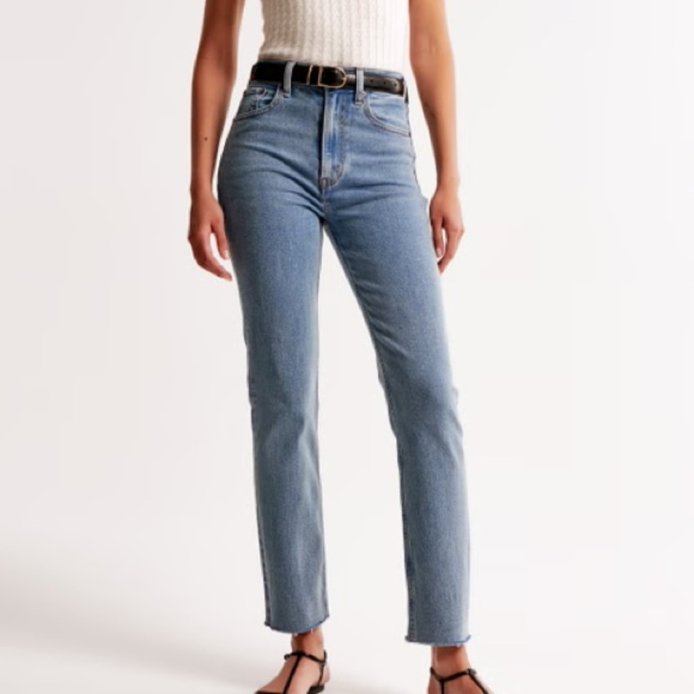 Abercrombie & Fitch High Rise Light Blue Jeans